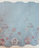 China Supply Fabric Lace with Chiffon Flower for Garment