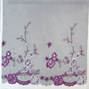 OEM ODM Custom High Quality New Design Purple Embroidery Lace